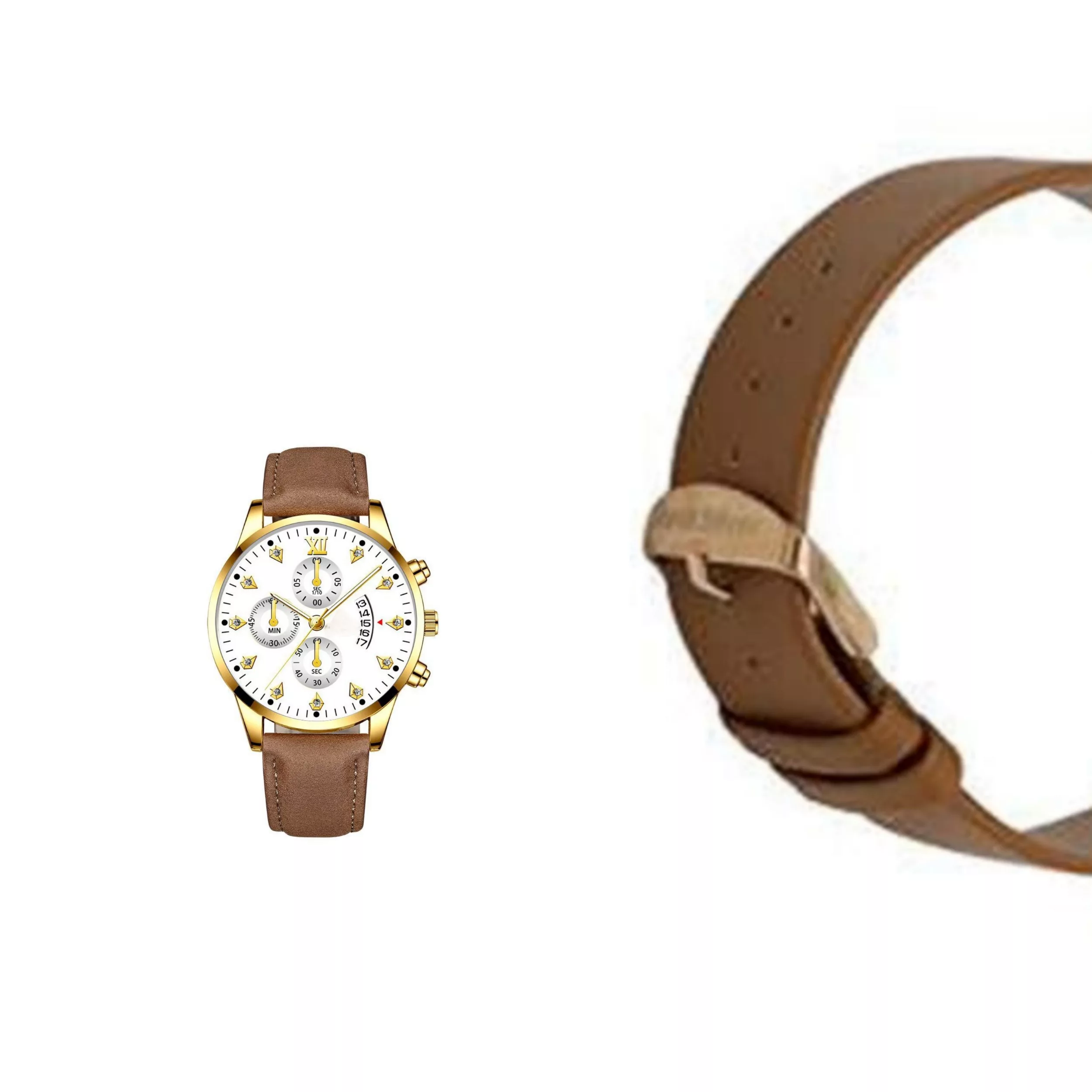 ساعت مچی مردانه کوارتز مدل تک موتوره کد 1.1