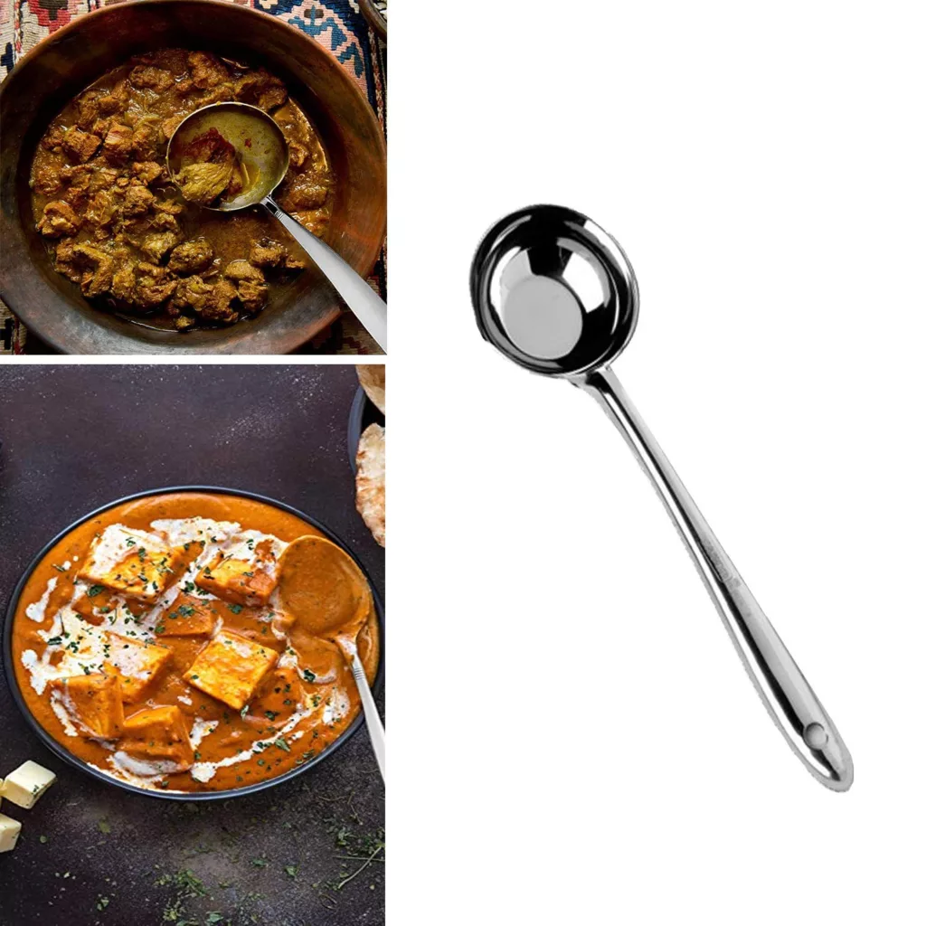 سرویس کفگیر و ملاقه 2 پارچه مدل هندي کد 6