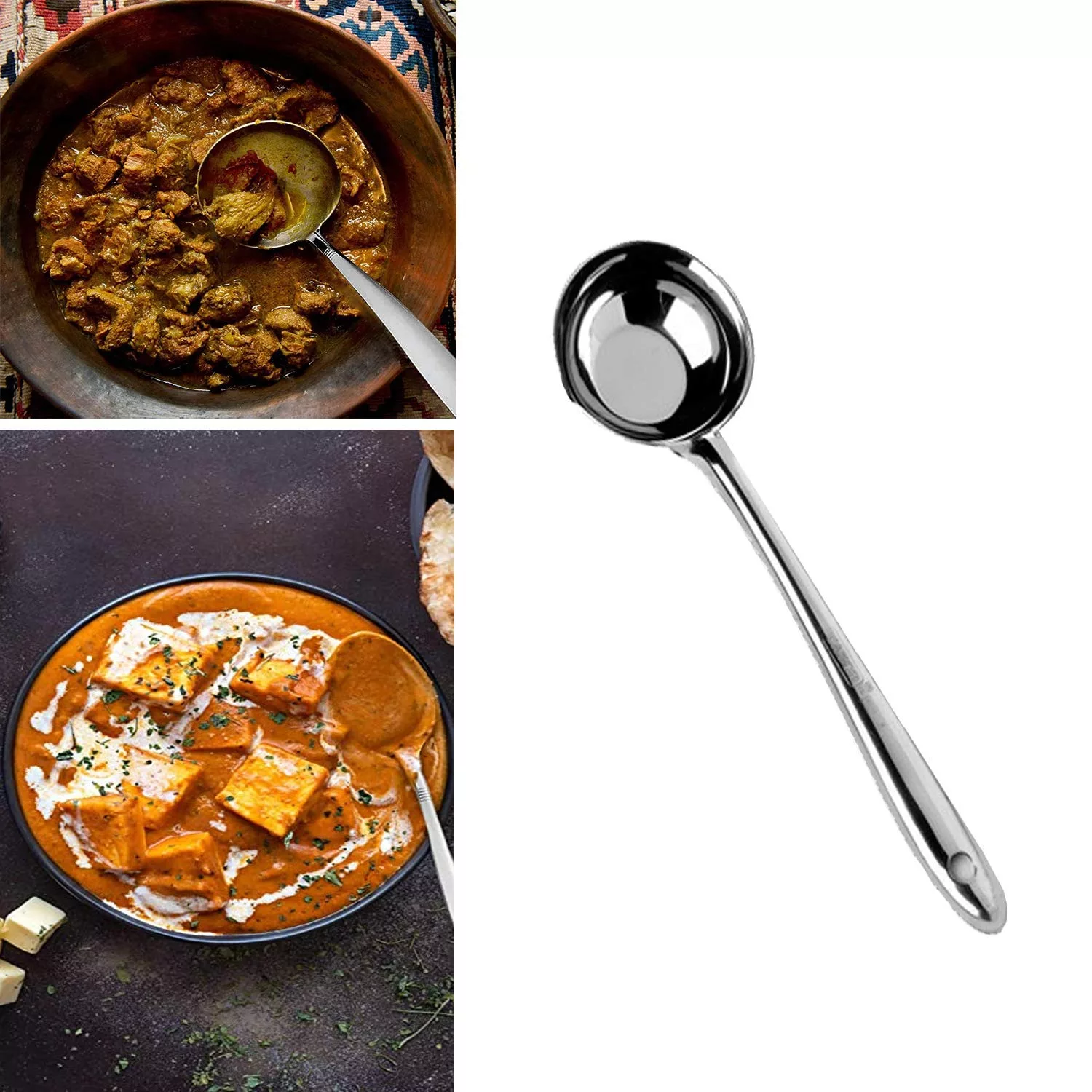 سرویس کفگیر و ملاقه 5 پارچه مدل هندي کد KM5