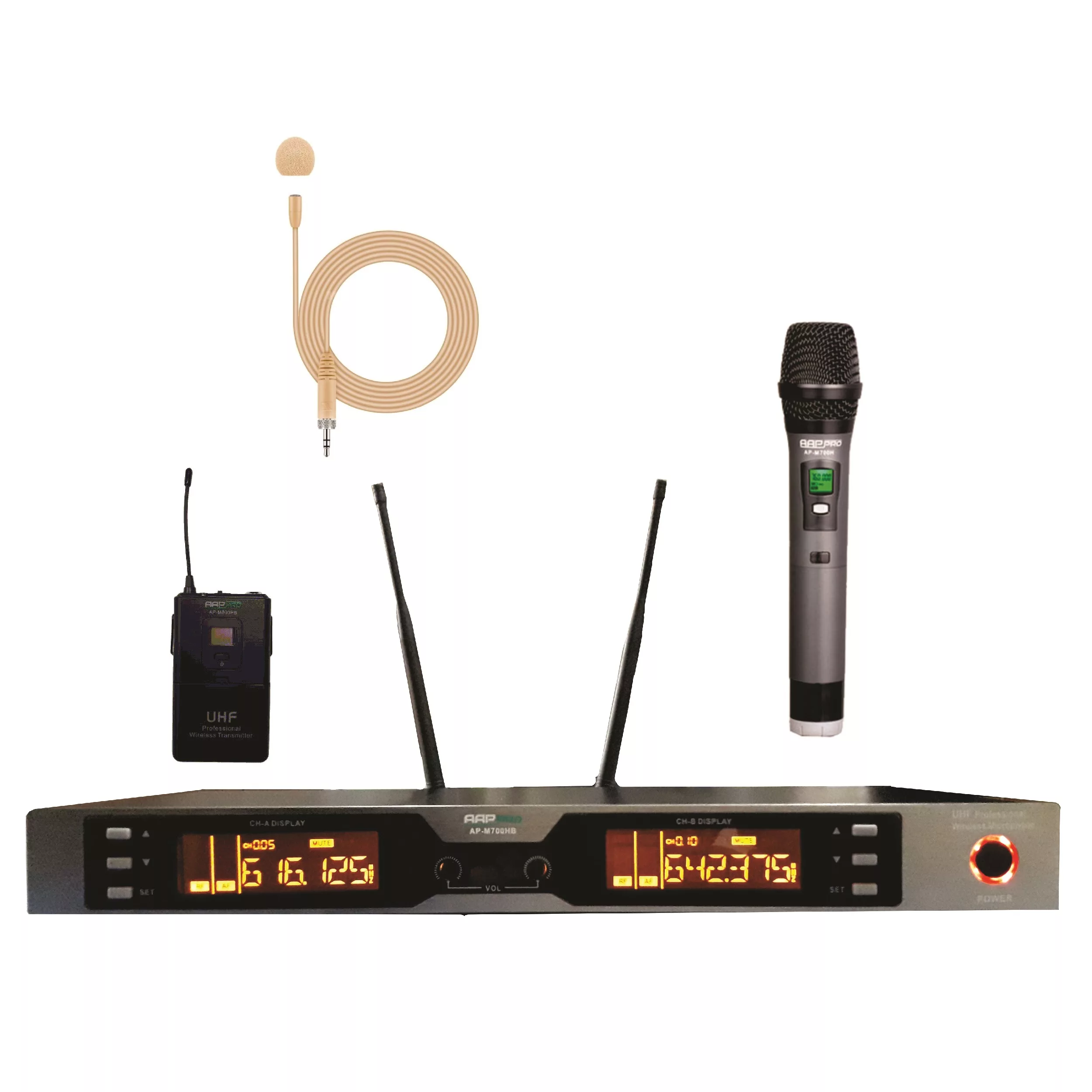 ست میکروفن بیسیم مدل AAPPRO AP-M700HB