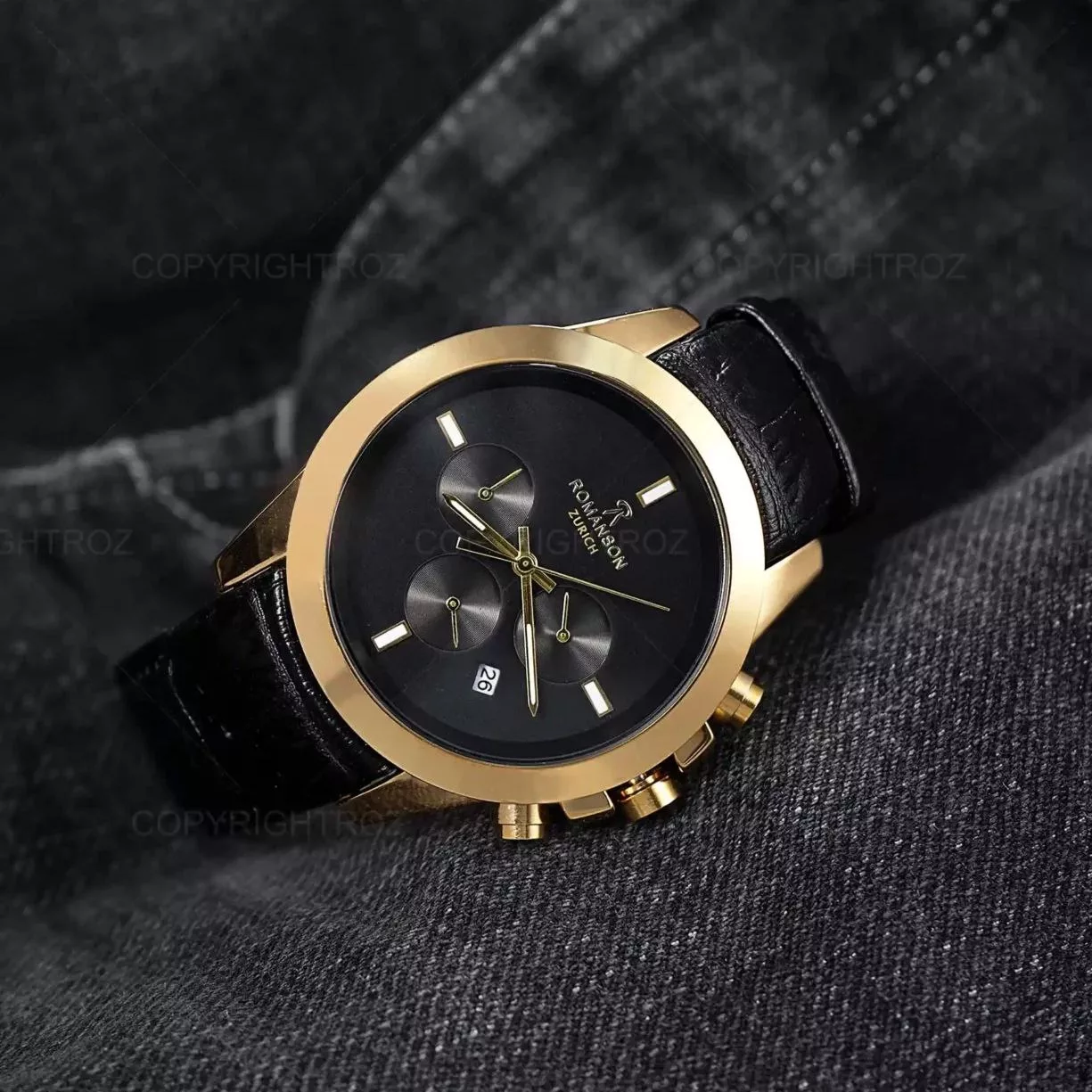 ساعت مچی عقربه‌ای مردانه رومانسون مدل سه موتور tms01