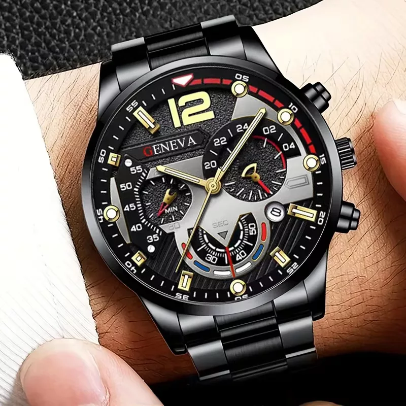 ساعت مچی عقربه‌ای مردانه کوارتز مدل لوکس کد GEN-MESH-1