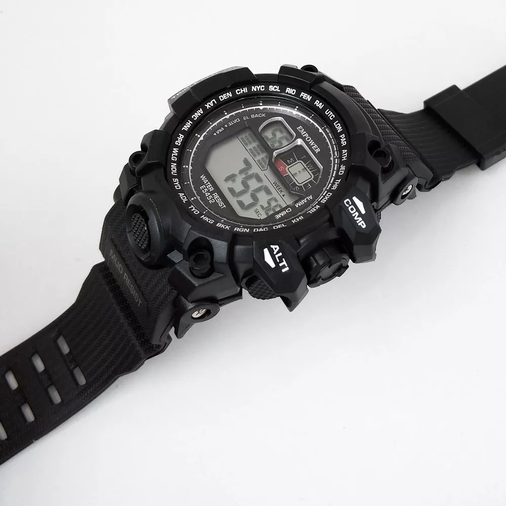 ساعت مچی دیجیتال مردانه مدل اسپرت ضدآب چراغدار کد 100