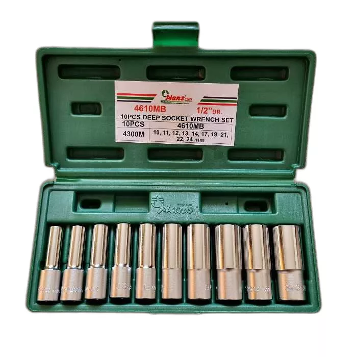 آچار بکس بلند هنس تولز مدل 4610MB مجموعه 10 عددی