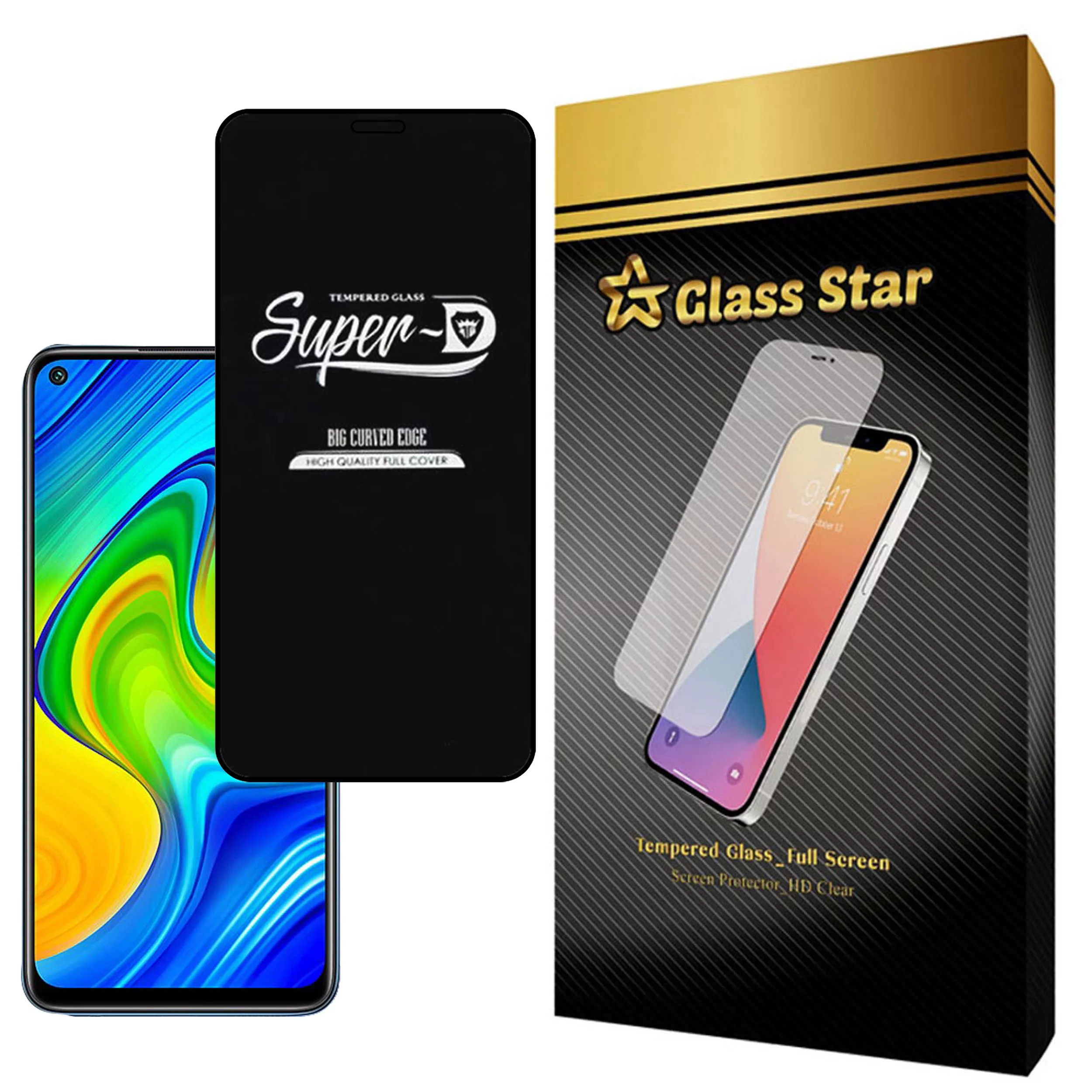 محافظ صفحه نمایش گلس استار مدل SUG مناسب برای گوشی موبایل شیائومی Redmi Note 9
