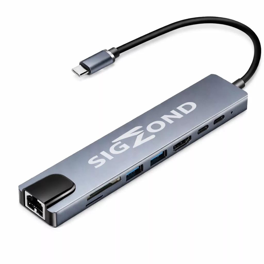 هاب ۸ پورت USB-C سیگموند مدل SGD-8
