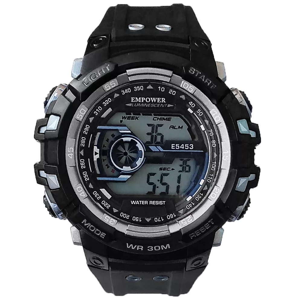 ساعت مچی دیجیتال مردانه امپاور مدل اسپرت ضدآب استخری کد 1069