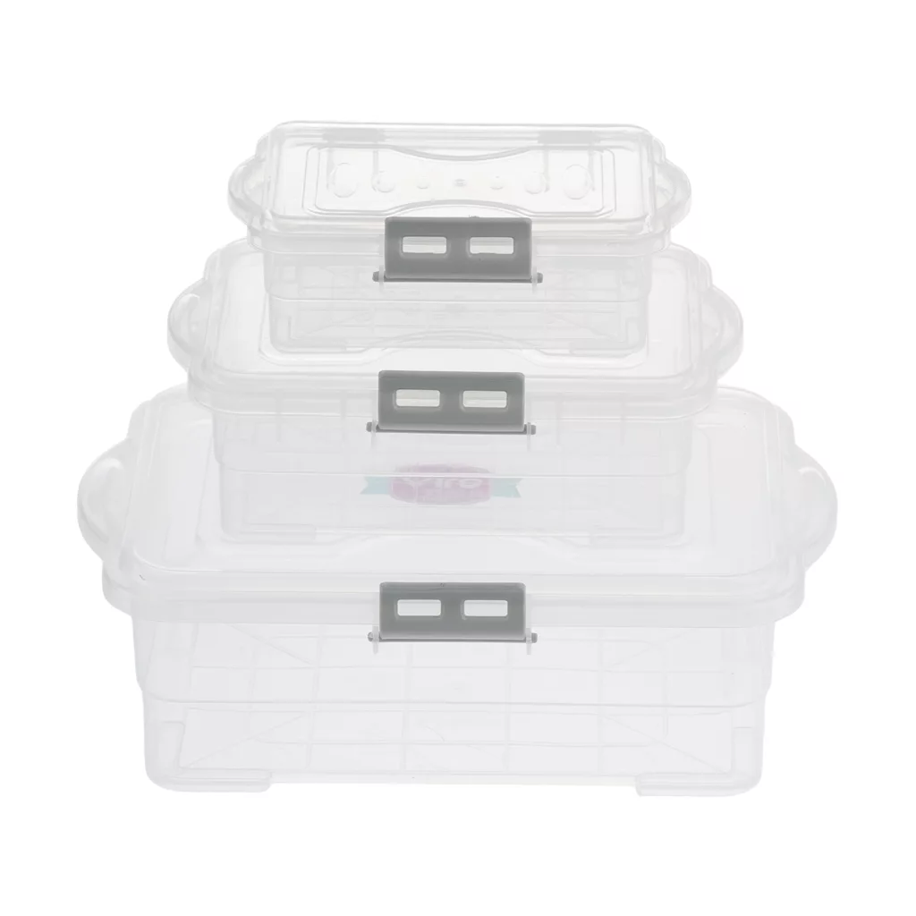 ظرف نگهدارنده ویرو پلاستیک کد 24592 مجموعه 3 عددی