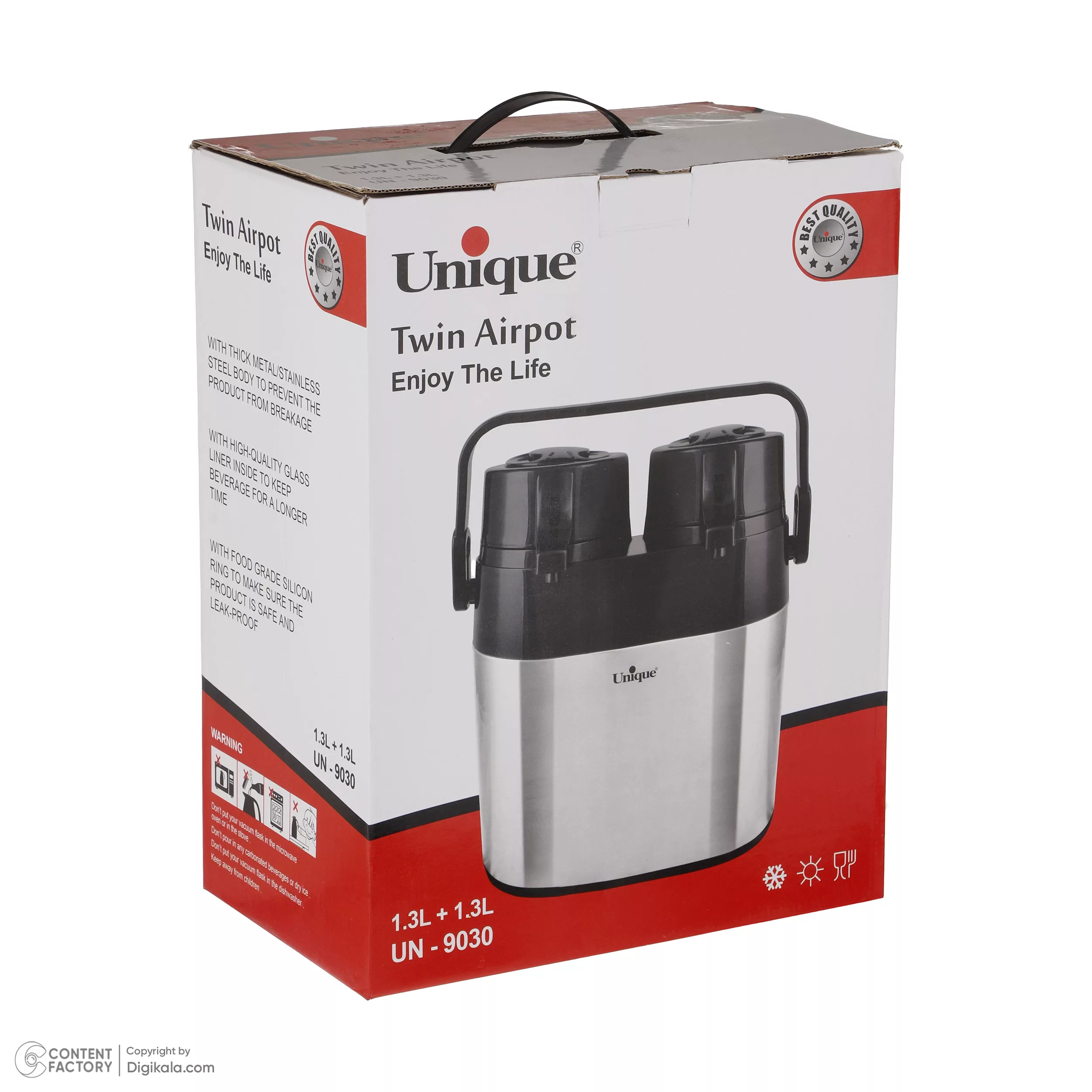 فلاسک یونیک مدل UN9030 گنجایش 2.6 لیتر