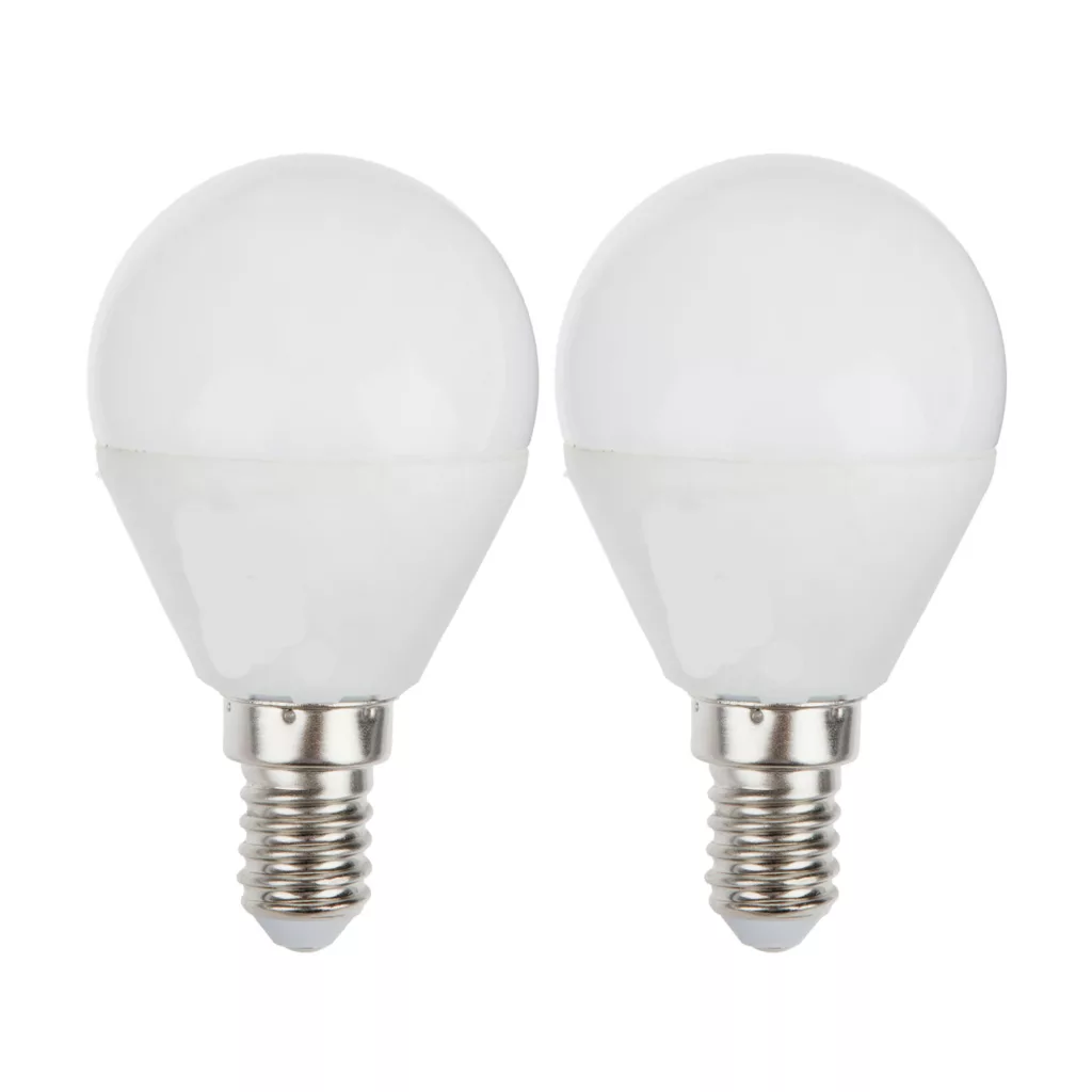 لامپ ال ای دی 5 وات افراتاب مدل AF-G45-5W پایه E14 بسته دو عددی