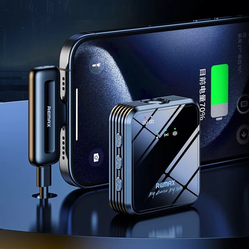 میکروفن بی سیم ریمکس مدل K12 با درگاه اتصال لایتنینگ