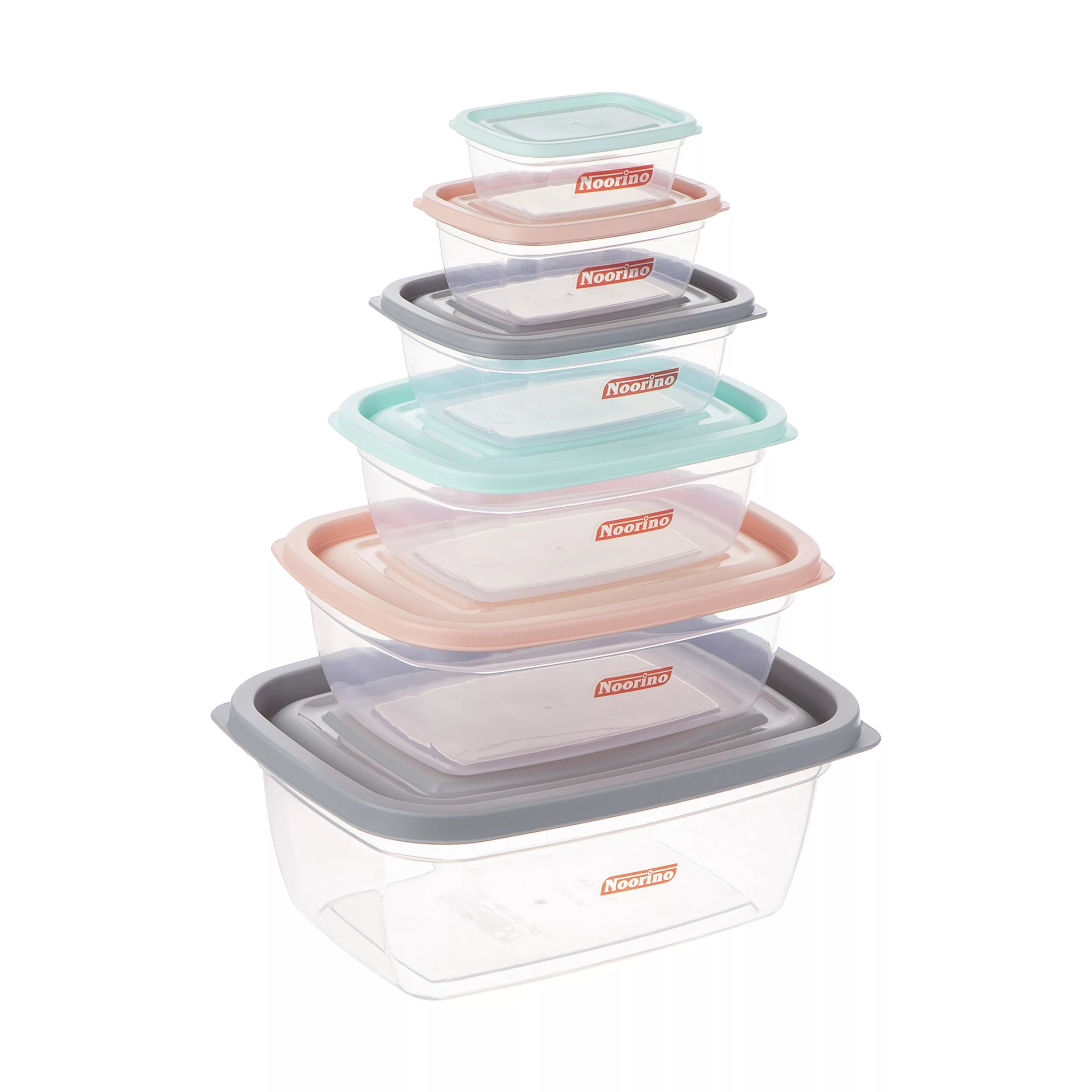 ظروف نگهدارنده نورینو مدل سپیدار مجموعه 6 عددی