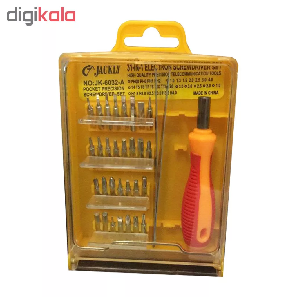 مجموعه 32 عددی پیچ گوشتی جکلی مدل jk 6032-A