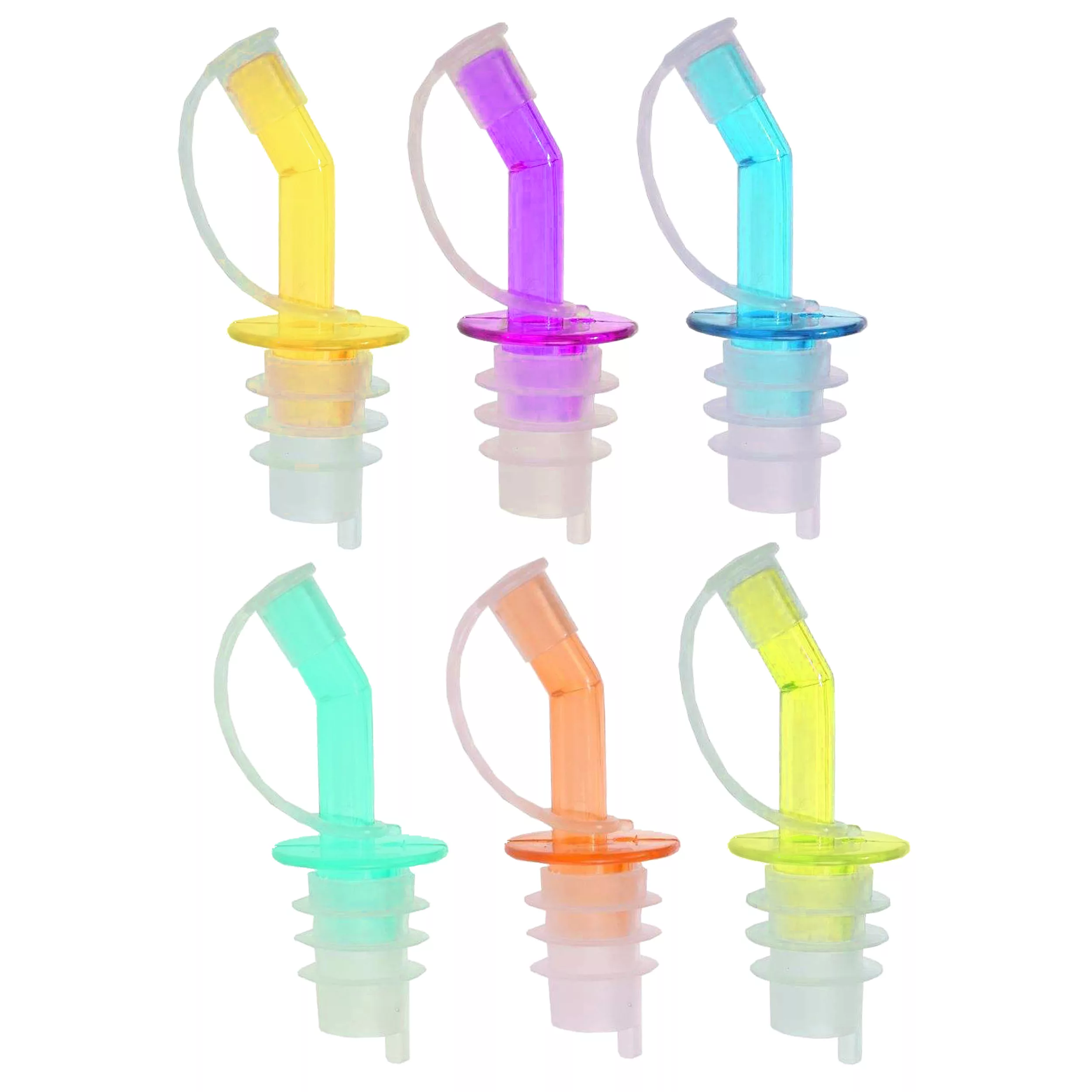 درپوش و آرام ریز بطری مدل AZ06 مجموعه 6 عددی