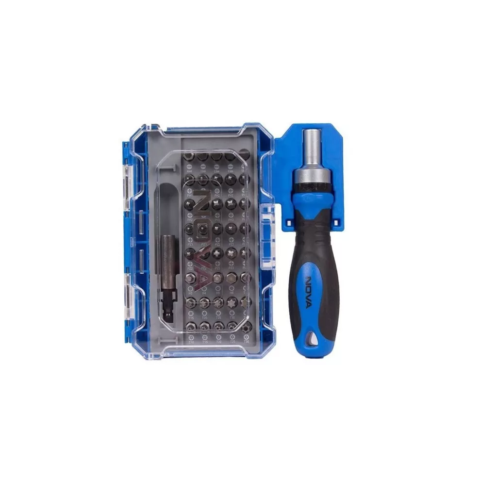 مجموعه 42 عددی سری بکس و پیچ گوشتی نووا مدل NTS 1335