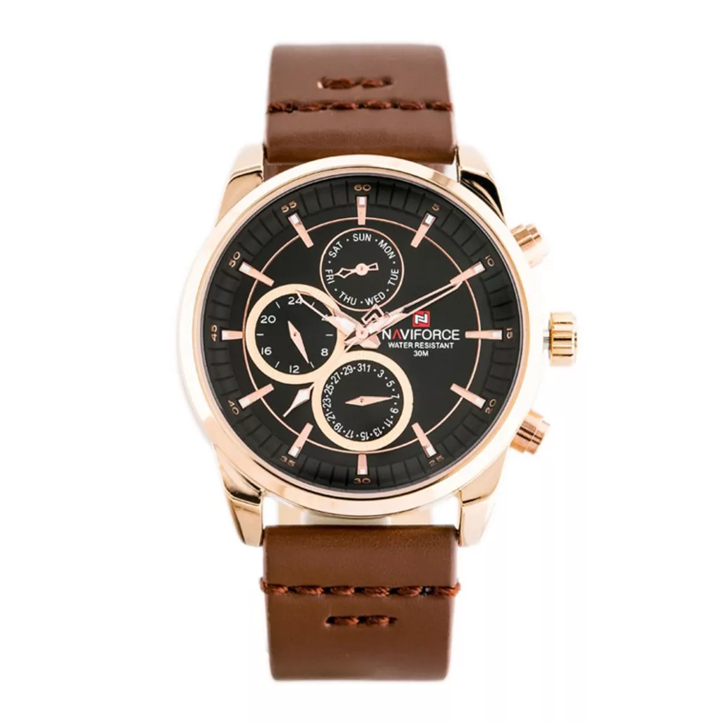 ساعت مچی عقربه‌ای کوارتز مردانه نیوی فورس مدل NF9148-RGBDBN