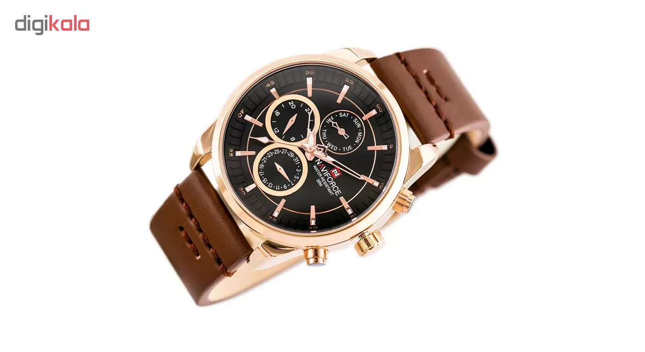 ساعت مچی عقربه‌ای کوارتز مردانه نیوی فورس مدل NF9148-RGBDBN