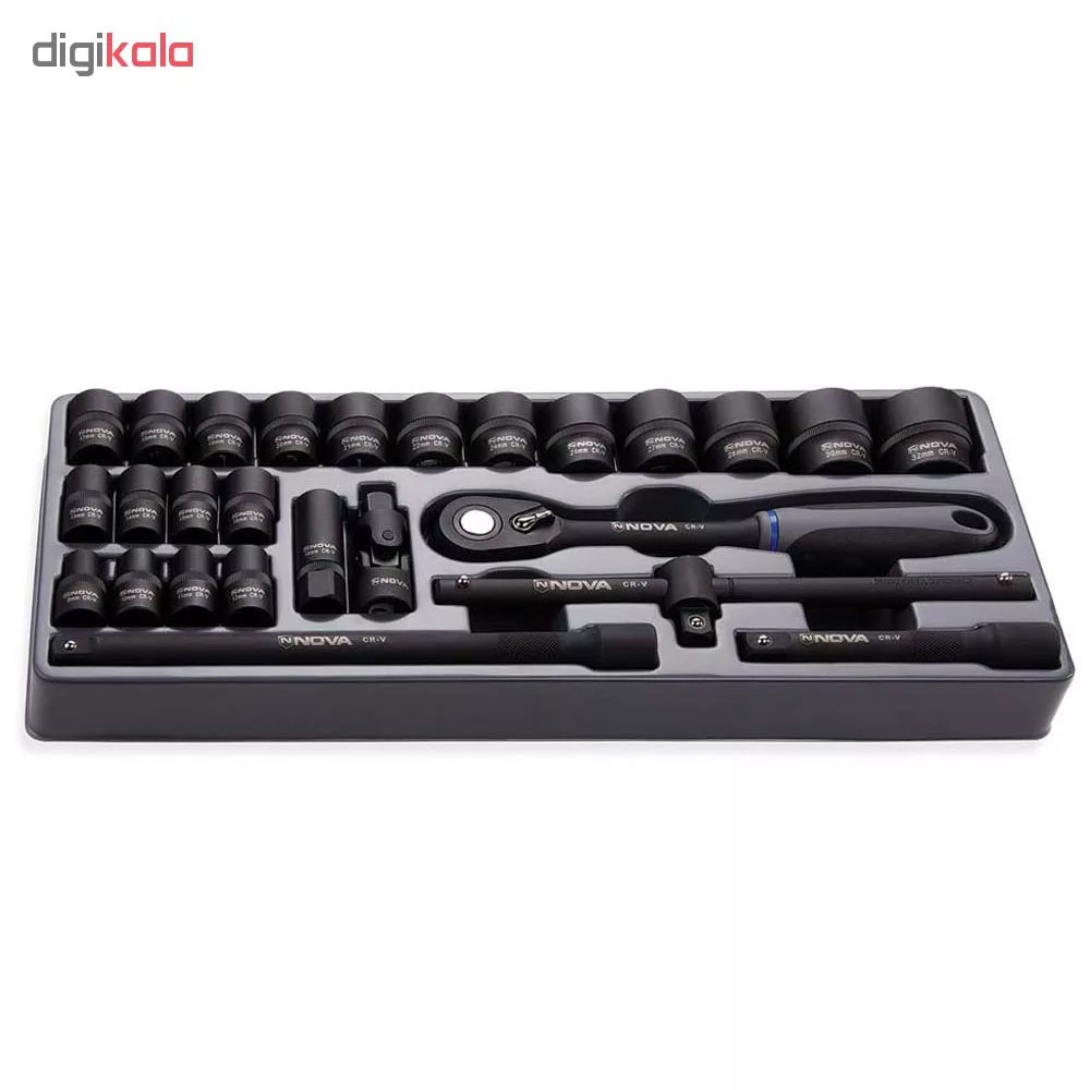 مجموعه 26 عددی آچار بکس نووا مدل NTS-7000