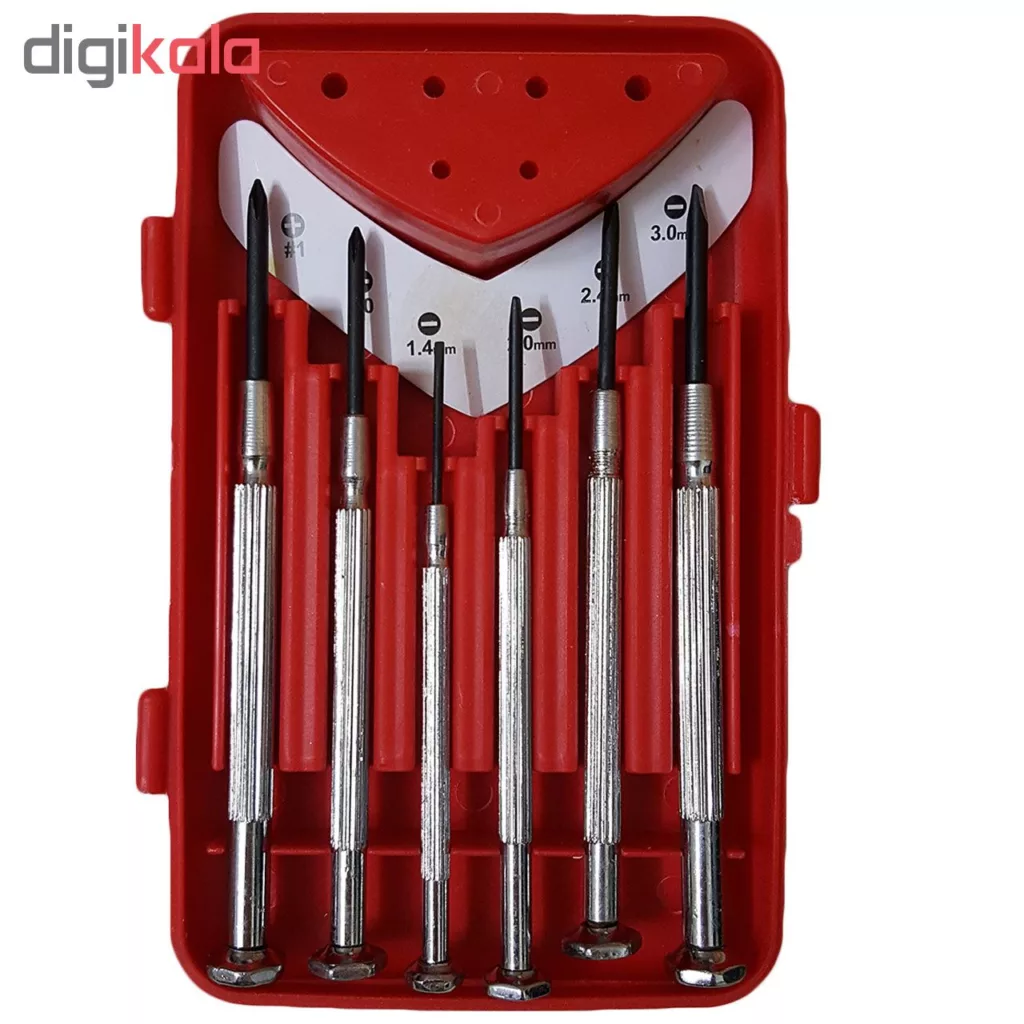 مجموعه 6 عددی پیچ گوشتی ساعتی کد 002