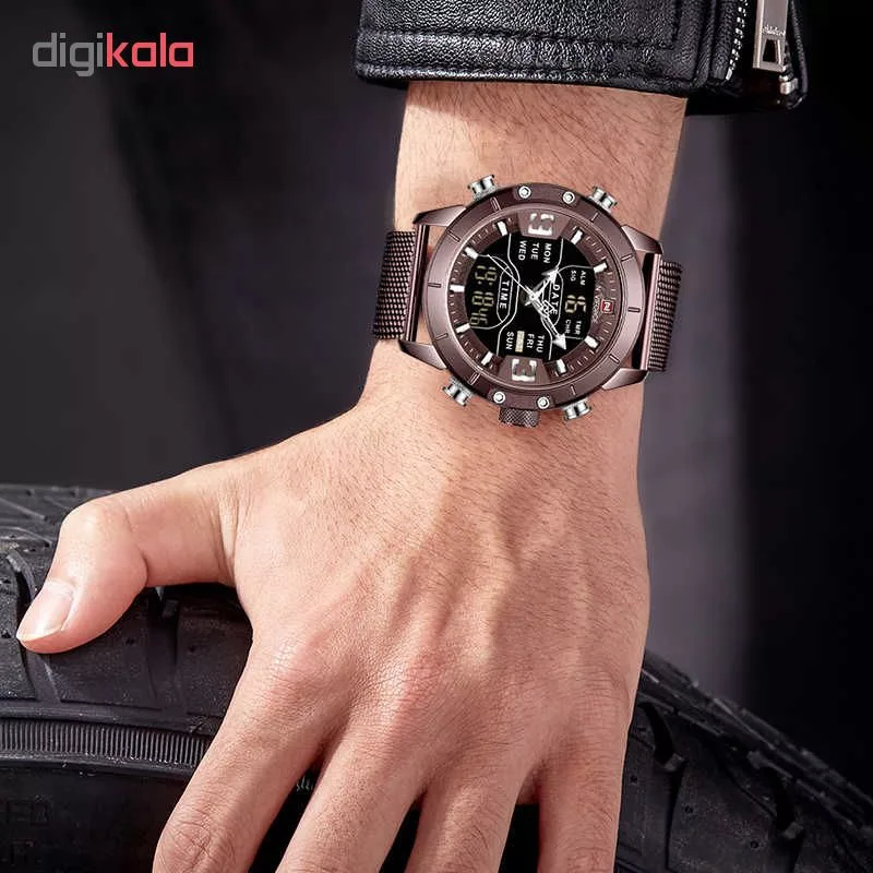 ساعت مچی عقربه ای مردانه نیوی فورس مدل NF9153-FL-BL