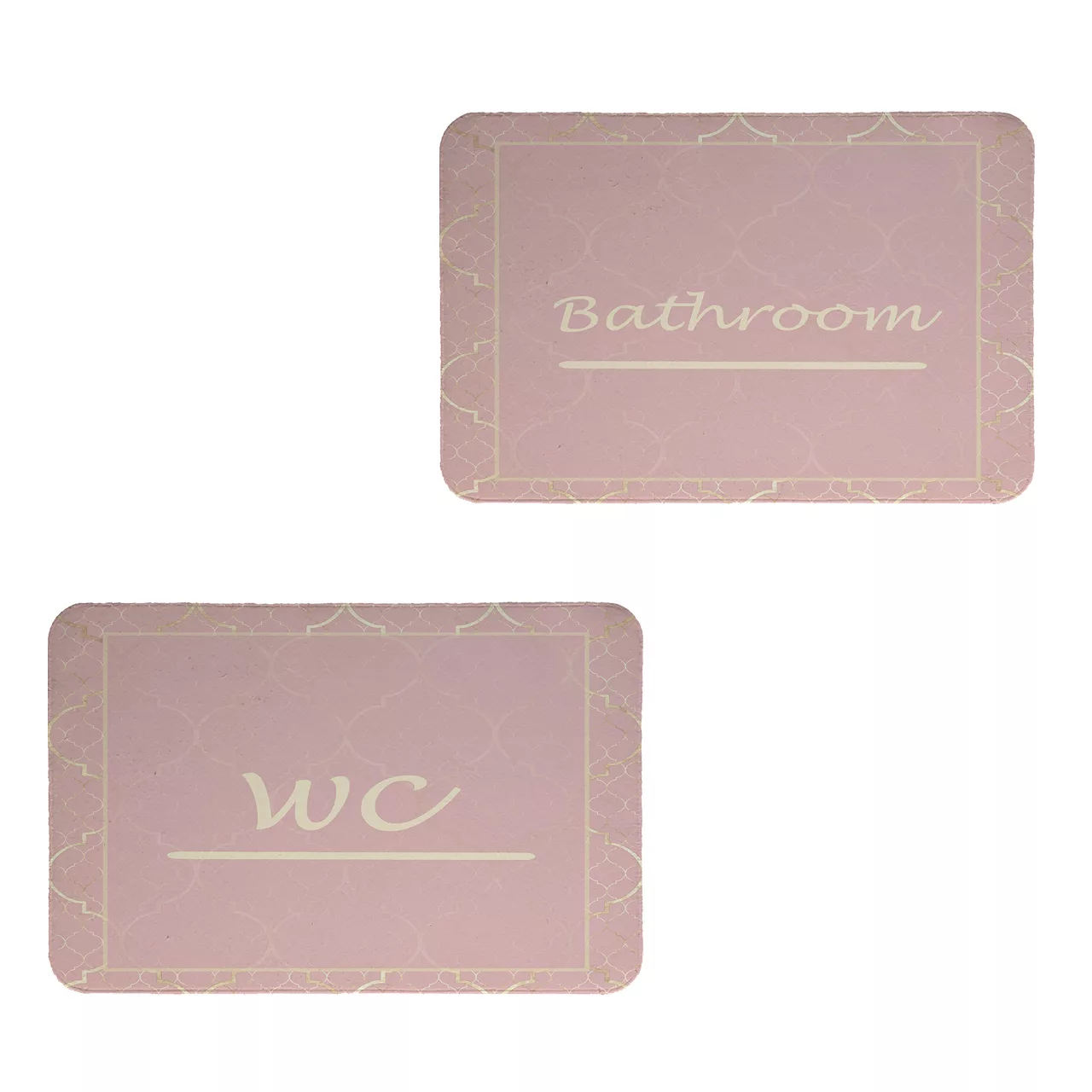 پادری طرح حمام و سرویس بهداشتی کد 8686 سایز 80x50 سانتی متر مجموعه دو عددی