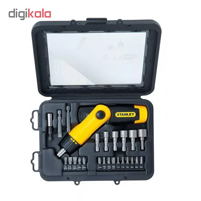 مجموعه 25 عددی سری پیچ گوشتی و آچار استنلی کد 022-63-0