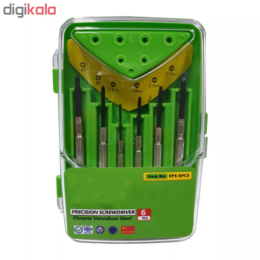 مجموعه 6 عددی پیچ گوشتی ساعتی مدل YP06