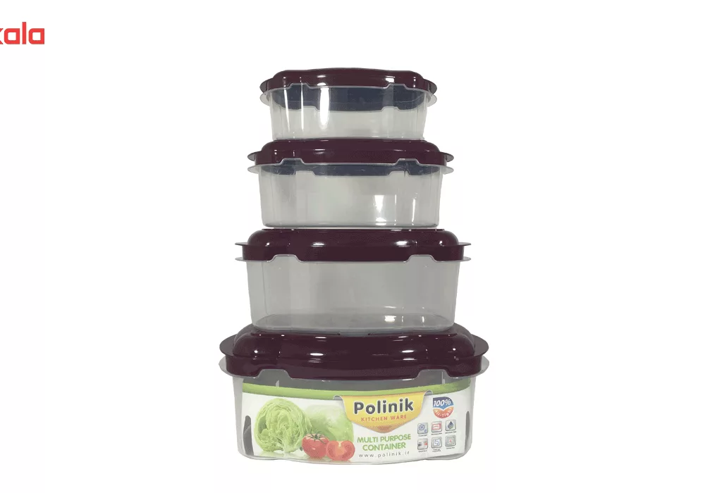 ظروف نگهدارنده پلی نیک بسته 4 عددی