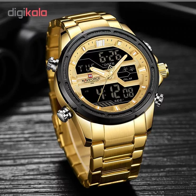 ساعت مچی عقربه ای مردانه نیوی فورس کد NF9138M - FE-TA