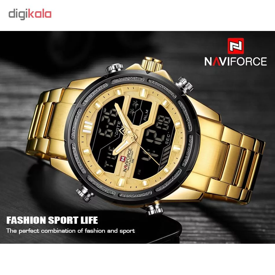 ساعت مچی عقربه ای مردانه نیوی فورس کد NF9138M - FE-TA