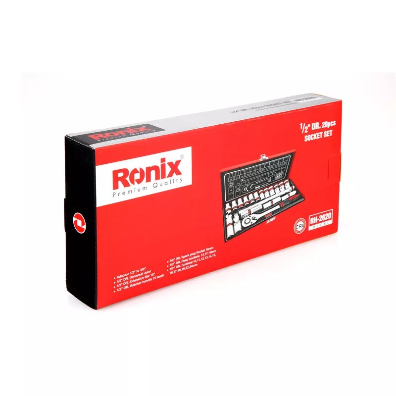 مجموعه 20 عددی آچار و سری بکس رونیکس مدل RX-2620