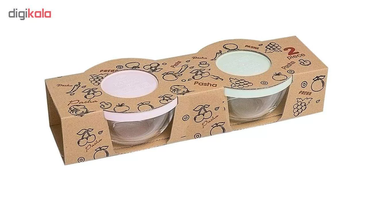 ظرف نگهدارنده پاشا کد 107 بسته 2 عددی