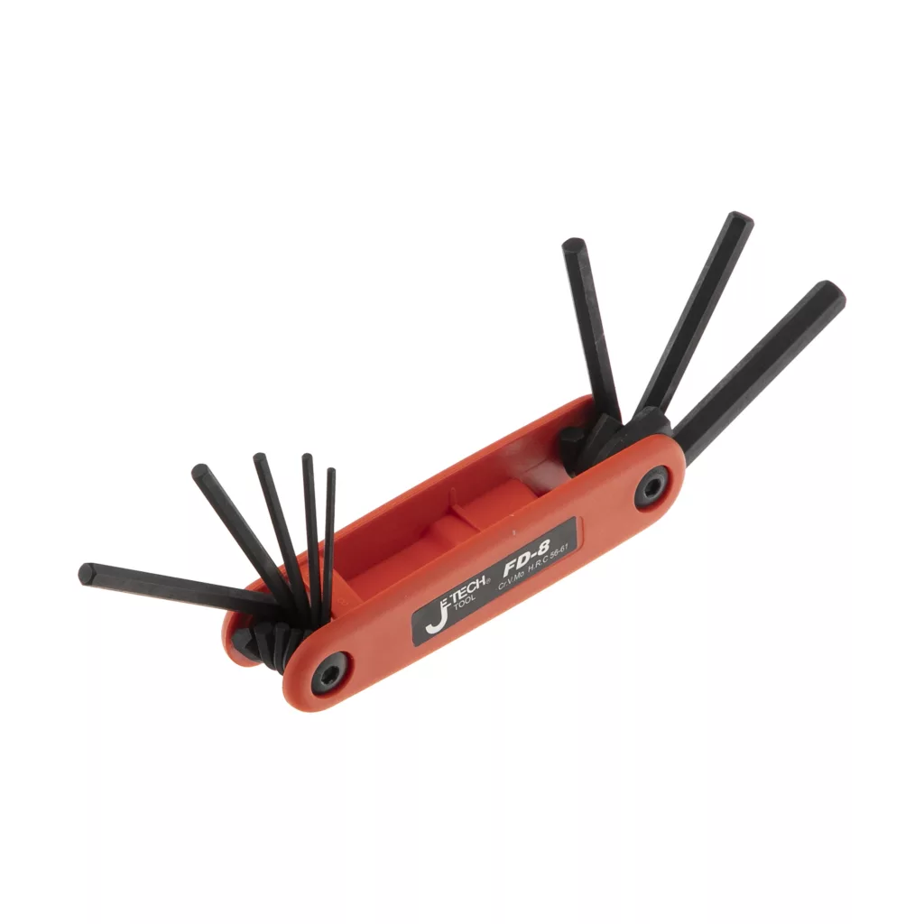 مجموعه 8 عددی آچار آلن تاشو جتک مدل HRC56-61