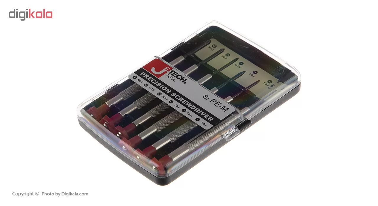 پیچ گوشتی ساعتی جتک مدل S2 PM_M مجموعه 6 عددی