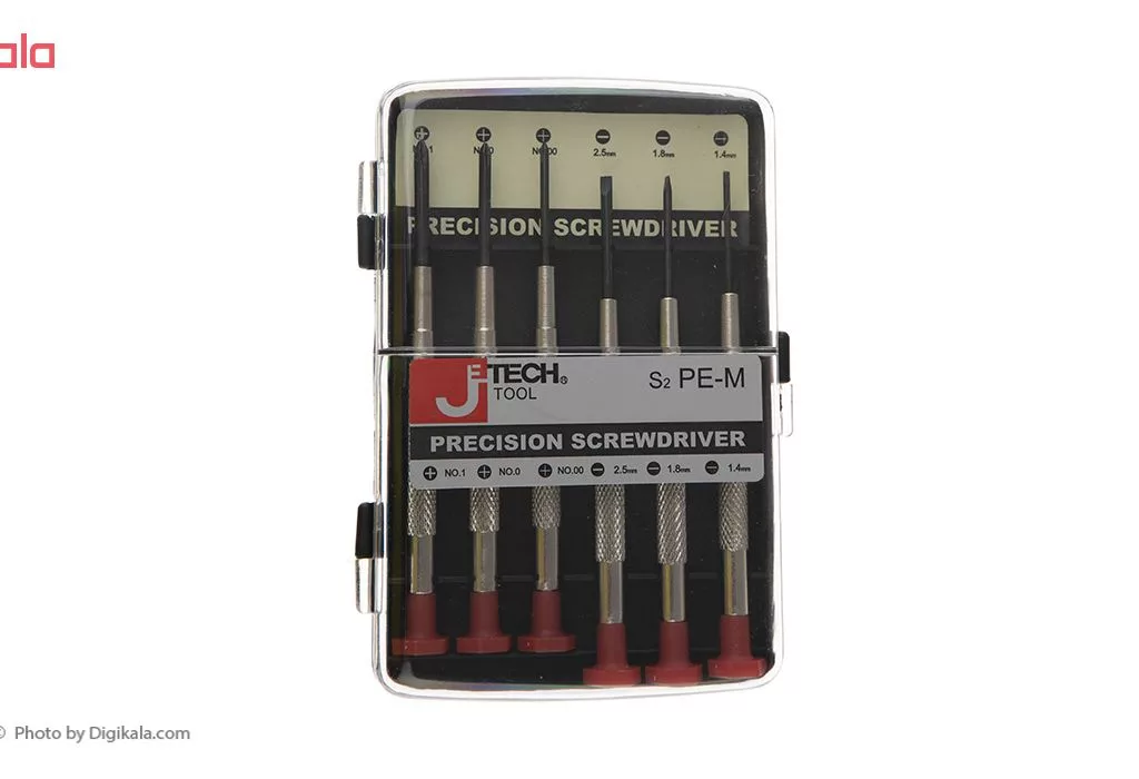 پیچ گوشتی ساعتی جتک مدل S2 PM_M مجموعه 6 عددی