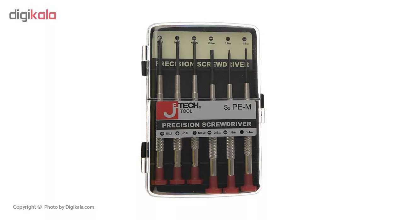 پیچ گوشتی ساعتی جتک مدل S2 PM_M مجموعه 6 عددی