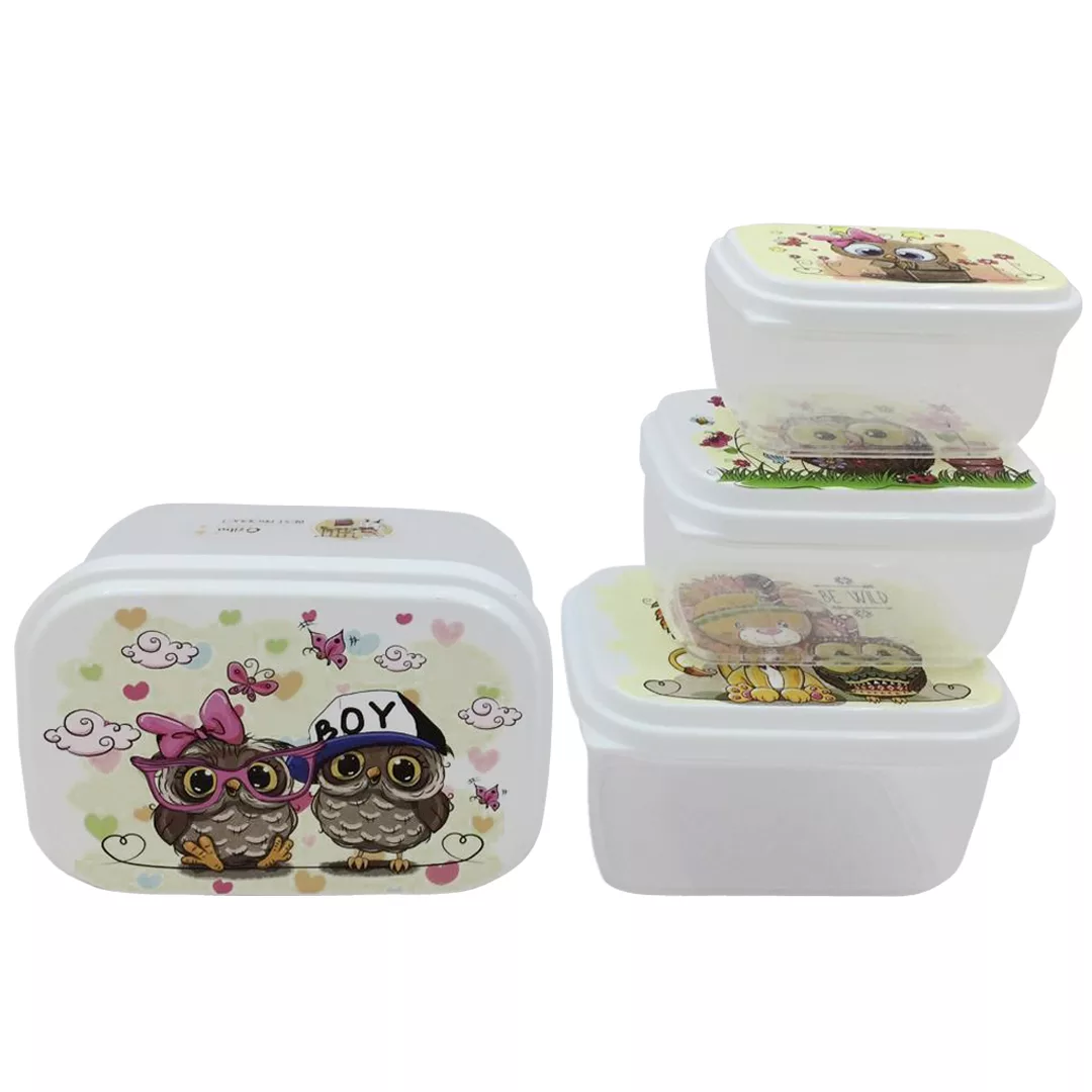 ظرف نگهدارنده زیبا کد 0002 مجموعه 4 عددی