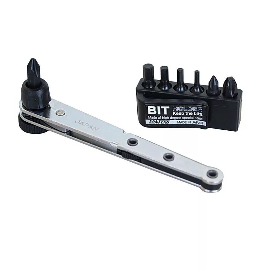 مجموعه 8 عددی پیچ گوشتی جغجغه ای سان فلگ مدل 777-WH8