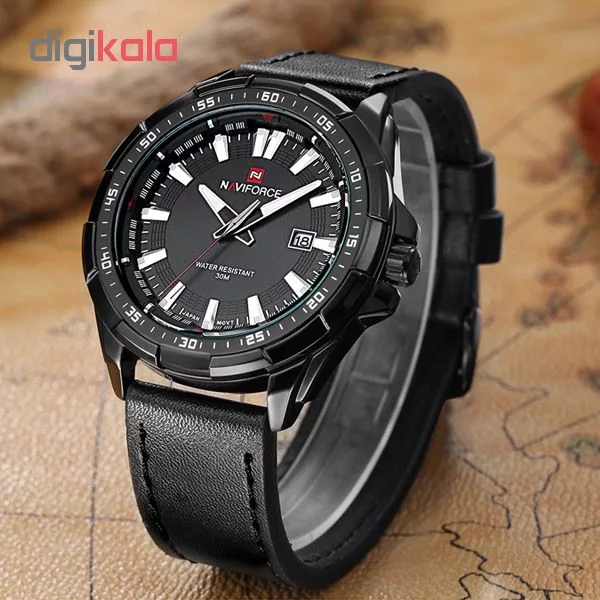 ساعت مچی عقربه ای مردانه نیوی فورس مدل nf9056 BB