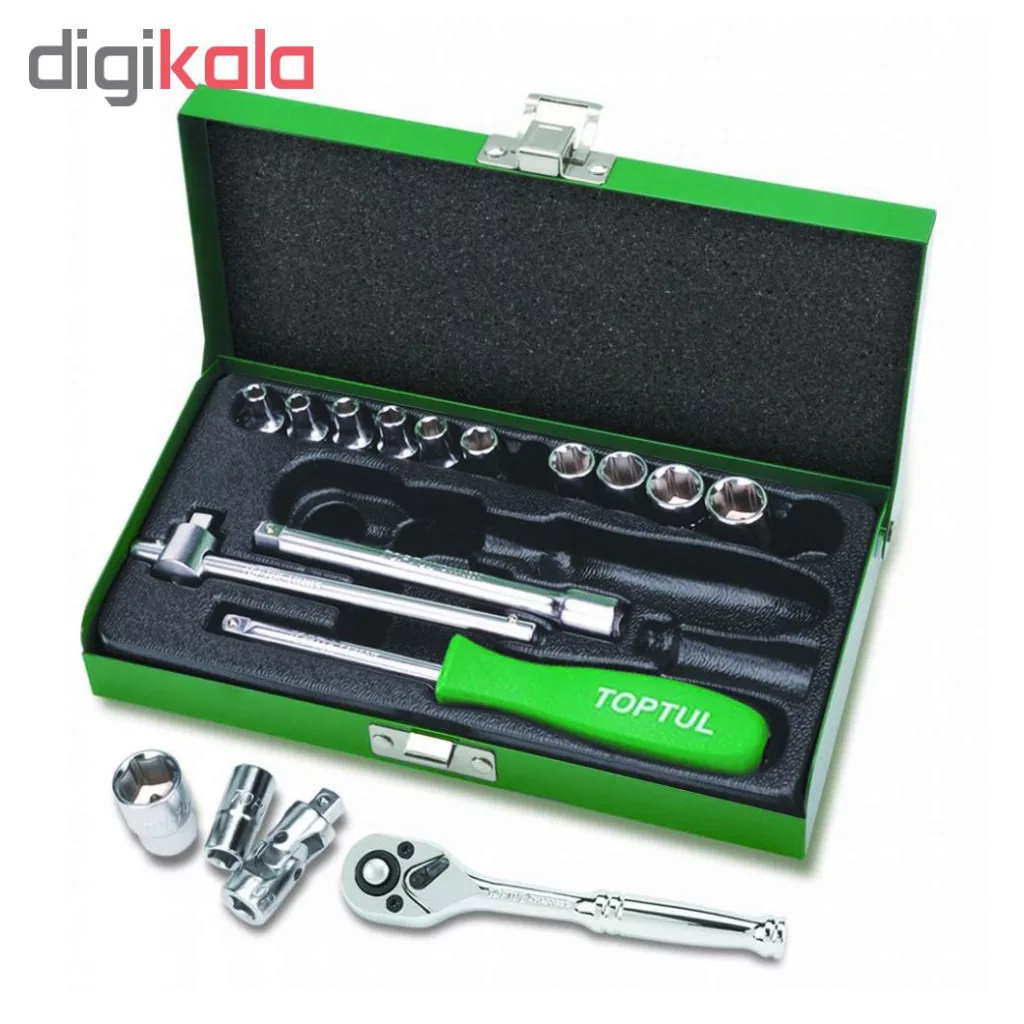 مجموعه 17 عددی آچار بکس تاپ تول مدل GCAD1701