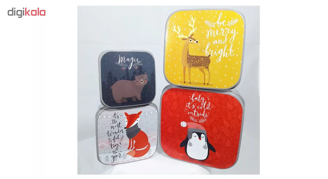 ظرف نگهدارنده هوبی لایف مدل Fun Box مجموعه 4 عددی