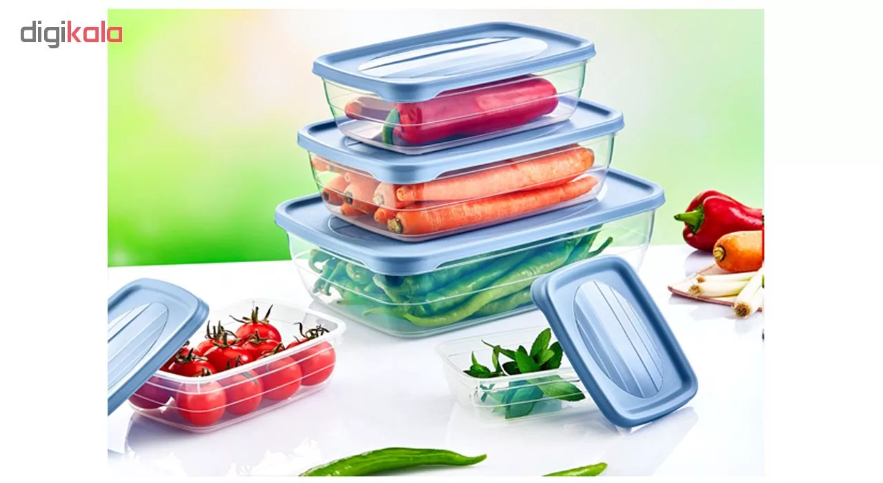 ظرف نگهدارنده هوبی لایف مدل Trend مجموعه 5 عددی