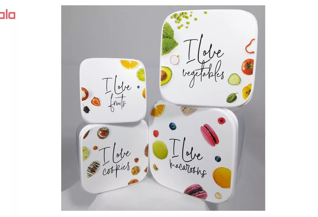 ظرف نگهدارنده هوبی لایف مدل Fun Box مجموعه 4 عددی