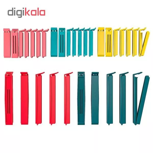 گیره کیسه مدل BEVARA کد 1218 مجموعه 30 عددی