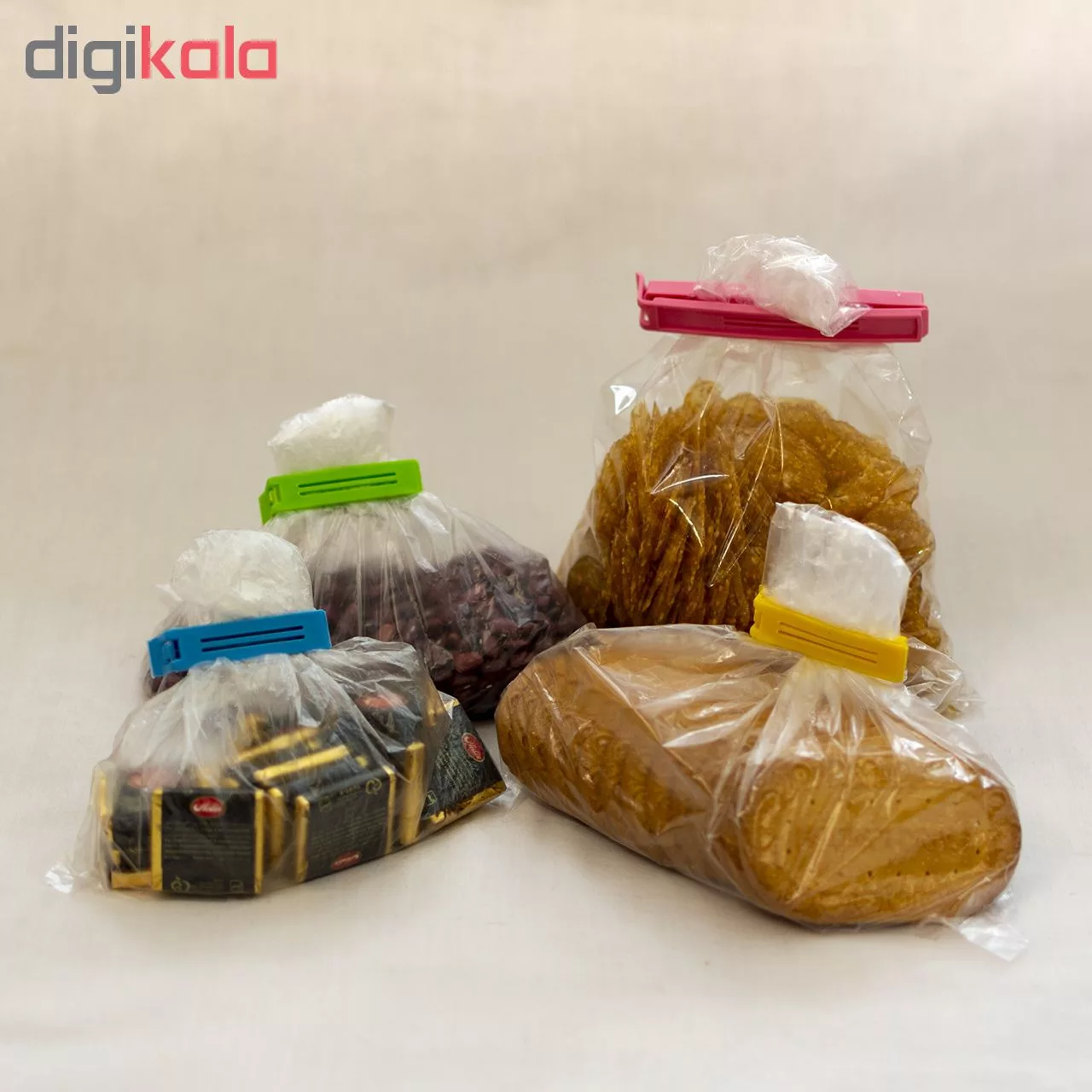 گیره کیسه مدل BEVARA کد 1218 مجموعه 30 عددی