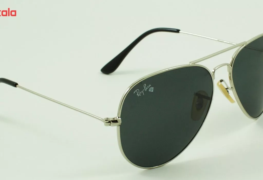 عینک آفتابی خلبانی مدل Aviator Large Metal Silver Grey
