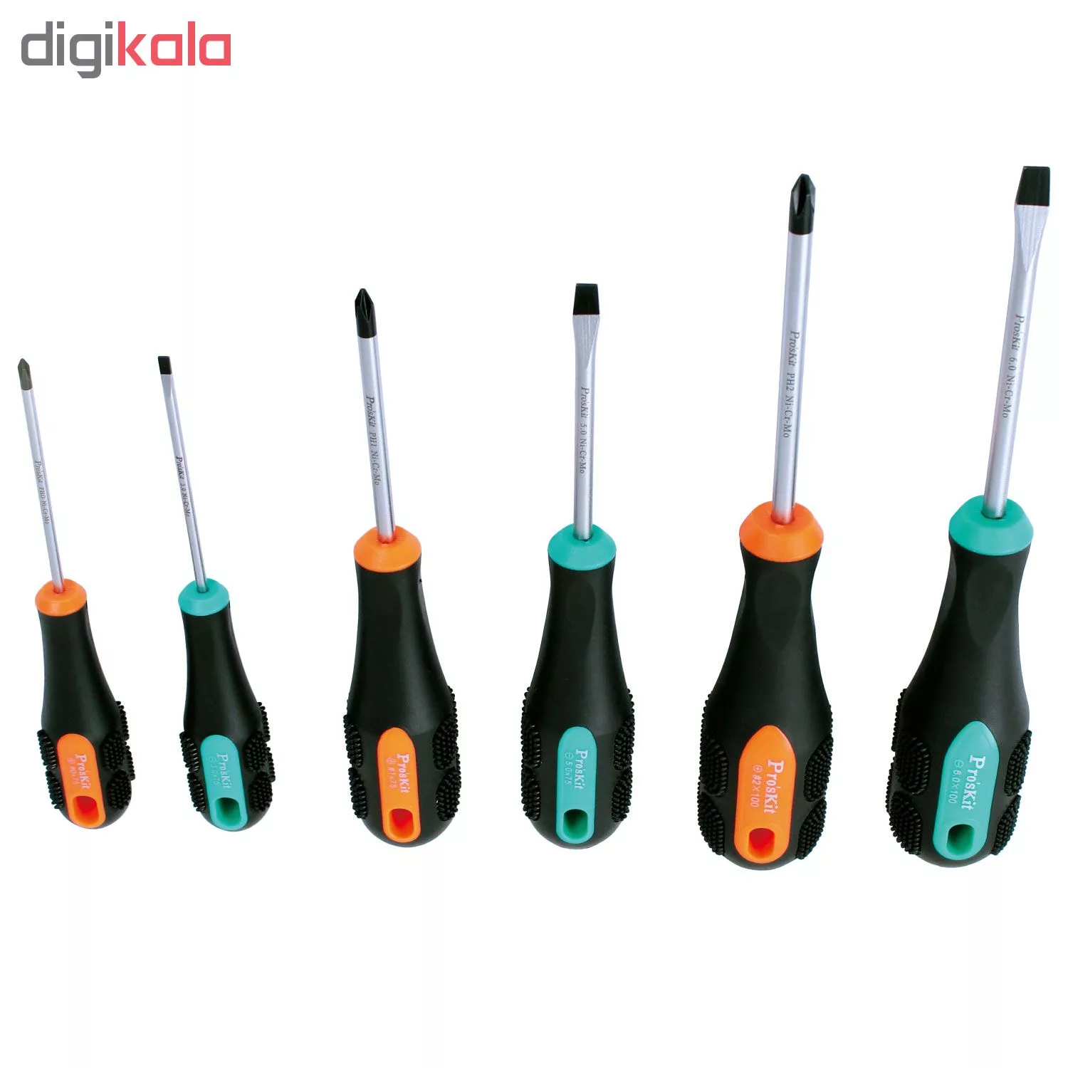 مجموعه 6 عددی پیچ گوشتی پروسکیت مدل SD-2301