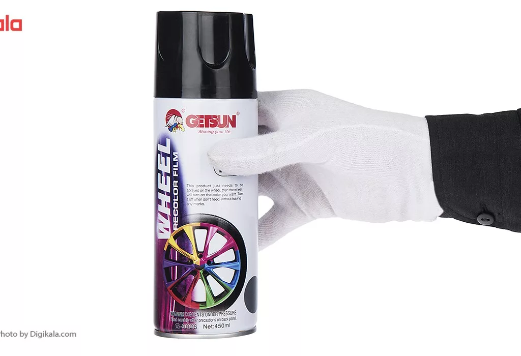اسپری رنگ رینگ خودرو گتسان مدل G-9026 حجم 450 میلی لیتر