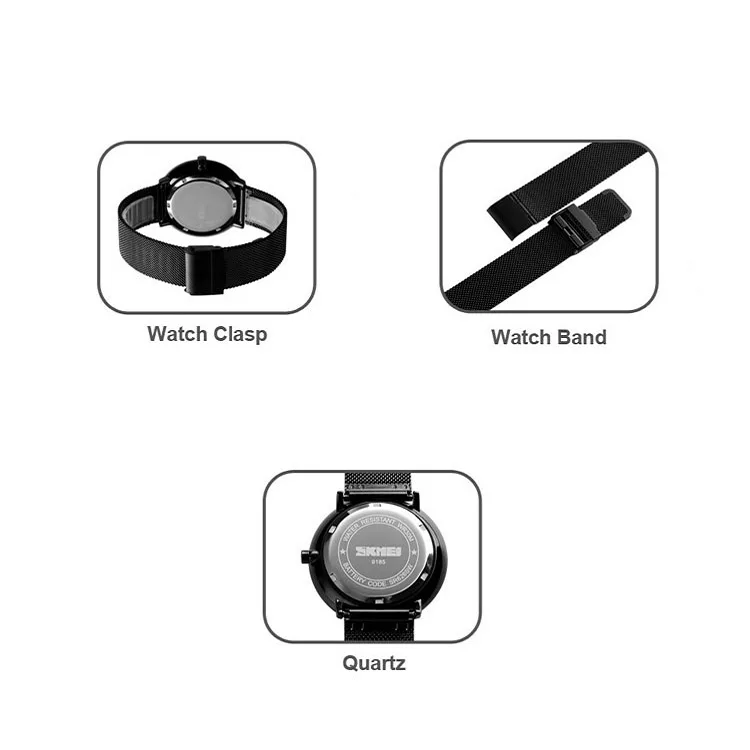 ساعت مچی عقربه ای مردانه اسکمی کد 9185