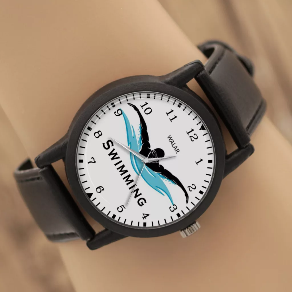 ساعت مچی عقربه ای مردانه والار طرح شنا کد LF2012